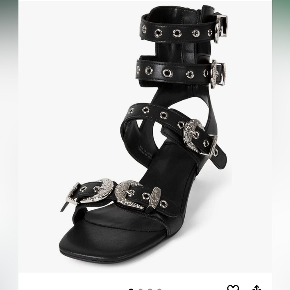 Jeffrey Campbell Black Studded Women's Sandals (NWOT) - Picture 9 of 9